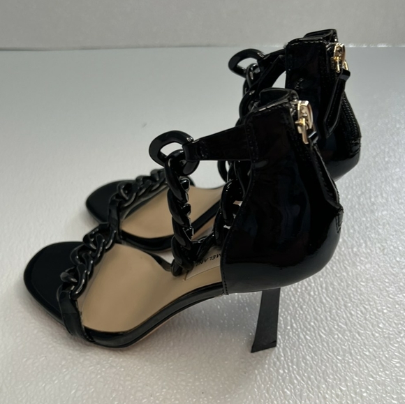 Antonio Melani Carolitta Ankle Chain Patent Leather Dress Sandals - Picture 3 of 6